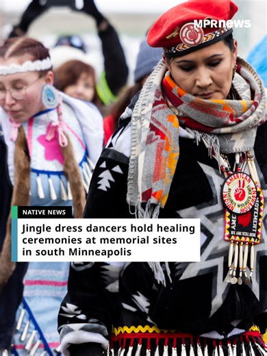 Jingle dress dancers held healing ceremonies on Feb. 1 in south Minneapolis at the locations where Renee Macklin Good and Alex Pretti were fatally shot by federal immigration agents in January. Both Macklin Good and Pretti were shot and killed while observing immigration enforcement action. The jingle dress and dance have provided healing for Native communities for over a hundred years in Minnesota. A week after George Floyd was murdered in Minneapolis in 2020, a jingle dress ceremony was organi