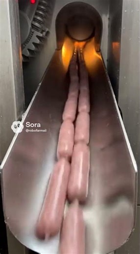 This Machine Makes Sausages in Seconds! #animals #food