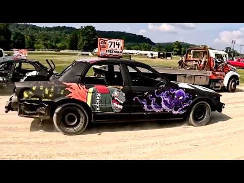 Greene County Fair Demolition Derby Pit Walk Part 1 August 8th, 2025 Full Size Compact MWFA Hardcore