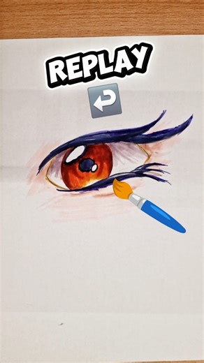Paint an eye #drawing #animeeart #artclass #eyedrawing #copicmarkers #animefyp #animeartist