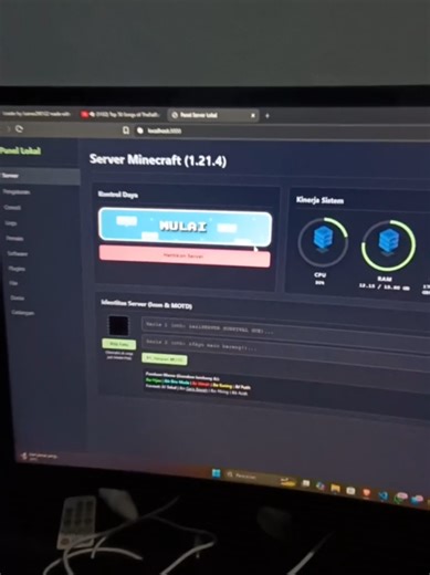 4jam Bikin Control Panel - Sisah nya tinggal SetUp Plugin aja ini Semoga ada yang mau jadi Admin || #minecraft #minecraftbuilding #minecraftserver #minecraftindonesia