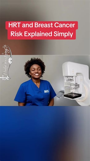 HRT can help with menopause, but understanding how it may affect breast health is important. This post shares simple facts for informed choices. #HRT #womenshealth #breastcancer #healthtok #learnontiktok
