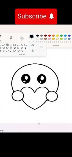 How to draw cat in ms paint | paint in computer| cat #drawing #cat
