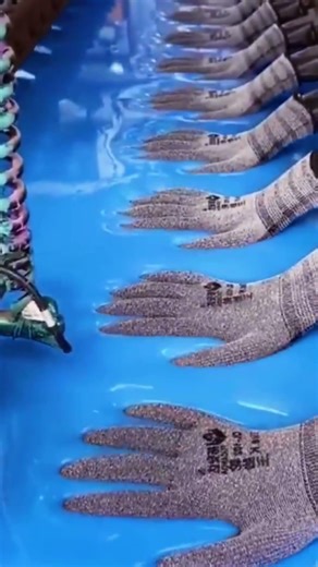 make a hand mold using liquid rubber to form the shape of a hand