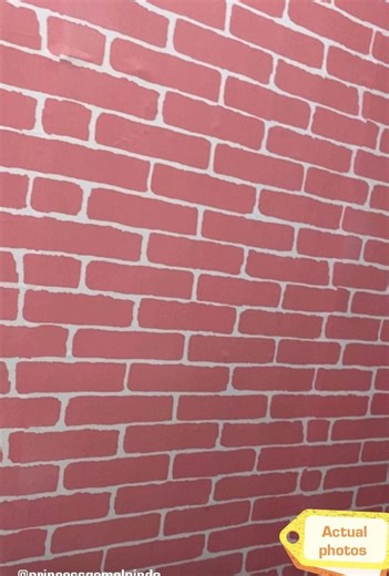 Bricks wallpaper #diyhomedecor #budolfinds #wallpaperph #selfadhesivewallpaper | Wallpaper designs