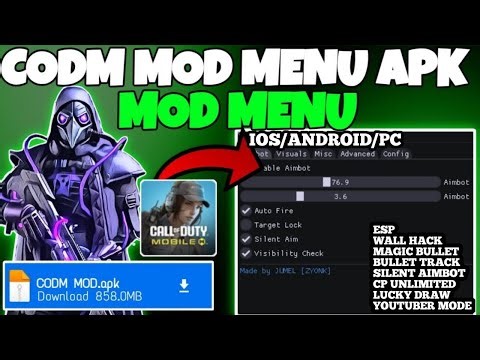 FREE CODM MOD MENU APK COD MOBILE WALLHACK AIMBOT ESP DOWNLOAD CHEATS NO RECOIL CODM APP IOS android