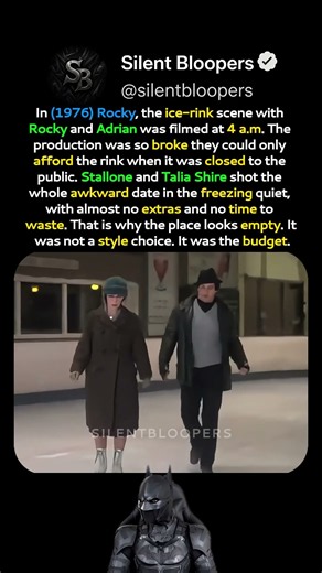In (1976) Rocky, the ice-rink scene with Rocky and Adrian