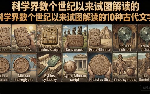[中配]科学界数个世纪以来试图解读的10种古代文字 - Ancient Alex