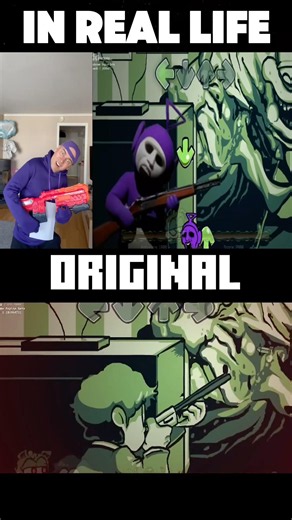 FNF Gorefield vs Tinky Winky but In Real Life #gorefield #tinkywinky