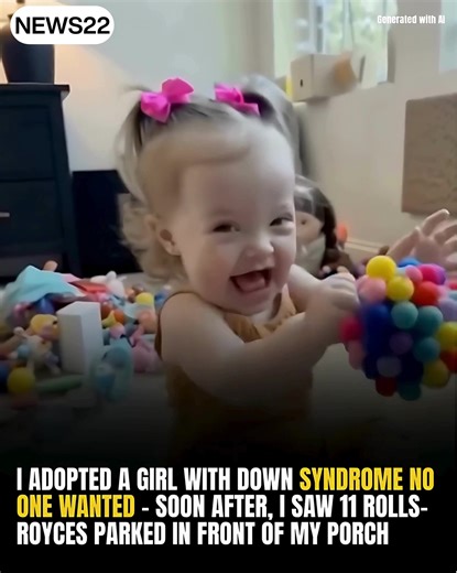 I adopted a girl with Down syndrome when no one else wanted her — and a week later, 11 Rolls-Royces pulled up in front of my porch. I’m 73, widowed, and most people think women my age should just fade quietly into the background. When my husband of nearly 50 years passed away, the silence in our house nearly swallowed me whole. The home that once echoed with laughter, birthdays, and Sunday dinners was reduced to ticking clocks, faded photos, and the sound of stray cats scratching at the door. My