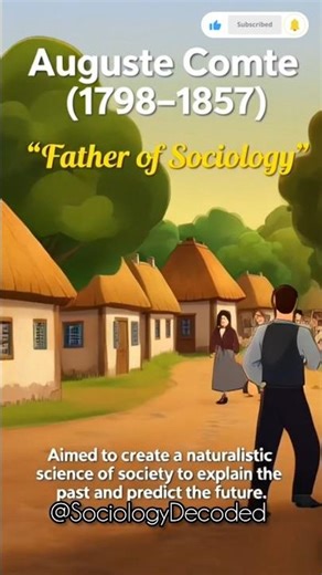 Meet Auguste Comte: The man who turned society into science ✨️#shorts
