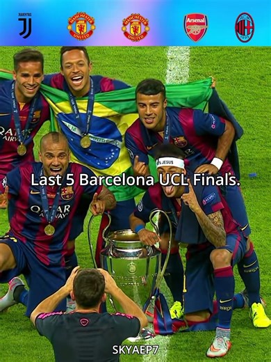 Last 5 Barcelona UCL Finals 🤩💀