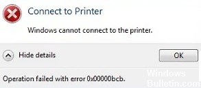 How to troubleshoot the 0x00000bcb network printer error - Windows Bulletin