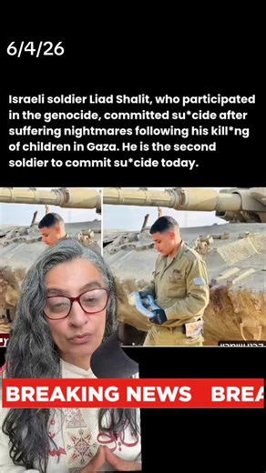 Breaking news: Settler media has reported that a second soldier has un alived himself today. This has started to become a reoccurring pattern. #soldier #ptsd #breakingnews #mentalhealth #occupied