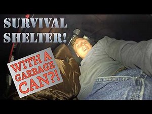 I built a garbage can survival shelter...Did it work?