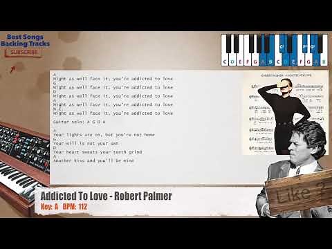 🎹 Addicted To Love - Robert Palmer Piano Backing Track with chords and lyrics