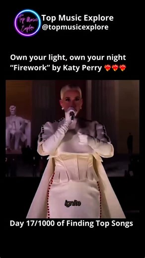 Top Music Explore on Instagram: "“Firework” by Katy Perry is the ultimate pop anthem of self-empowerment and resilience. Released in 2010, it quickly transcended the charts to become a global symbol of hope. The song begins with a vulnerable inquiry into feeling “paper-thin” or “buried deep,” acknowledging the universal human experience of insecurity and invisibility. However, it quickly shifts gears into a high-energy, explosive chorus that serves as a powerful call to action. The core message 