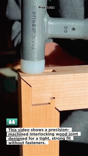 Perfect Interlocking Wood Joint Made with Precision Jig #Wood #CNC #Joinery