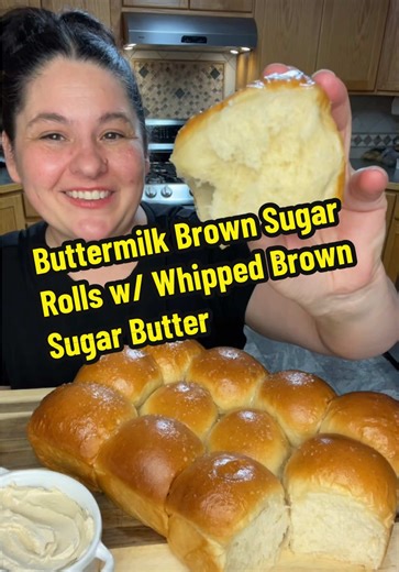 Buttermilk Brown Sugar Rolls Ingredients • 4 cups (500g) @King Arthur Baking bread flour • 1 packet (2¼ tsp / 7g) instant yeast (@redstaryeast Platinum is perfect) • ½ cup (100g) light brown sugar, packed • 1¾ tsp (10g) fine salt • 1 cup (240g) warm buttermilk (100–105°F) • ¼ cup (60g) warm water • 1 large egg, room temp • 6 tbsp (85g) unsalted butter, very soft Optional for tops: • Melted butter flaky sea salt 1. Mix In bowl of stand mixer: Add flour, yeast, brown sugar, and salt. Whisk to comb
