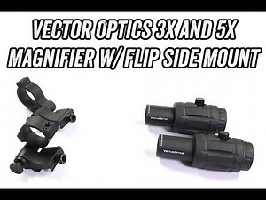 Vector Optics Magnifier with Flip Side Mount 3x/5x #SCOT-07/ SCOT-08