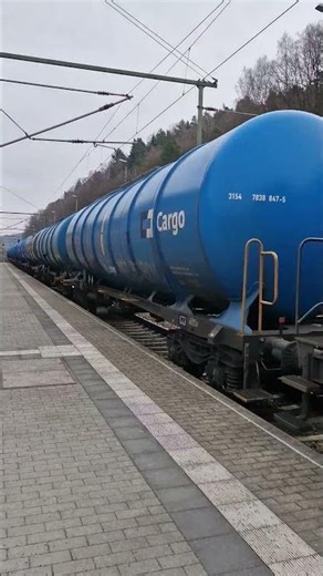 Bad Schandau - Güterzug Durchfahrt #trainspotting #train #vlak #güterzug #sachsen #grenze #cd #cargo