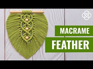 Macrame Feather With Beads | Macrame Feather Leaf | Macrame Feather Tutorial