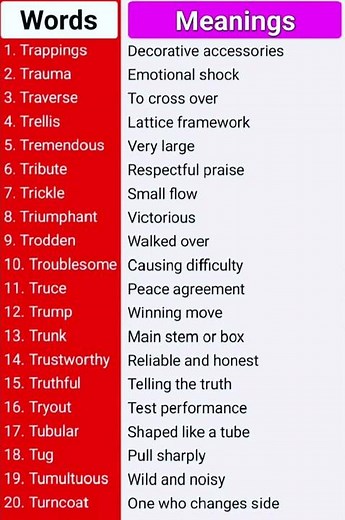 20 Powerful T Words to Boost Your English ||Learn Advanced English Vocabulary
