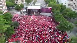 This is awesome. Drone footage of the Liverpool fans at the Liverpool Fan Zone in Paris. 😀 | Irish Liverpool Fans