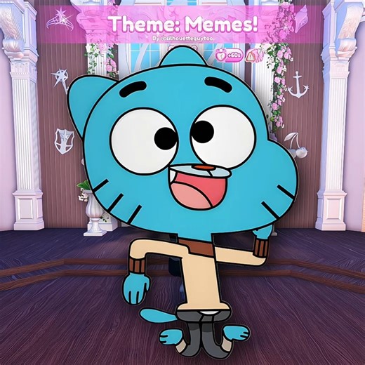 [ Gumball ] Dress to Impress MEMES 🤣 Everybody Do the Flop #shorts