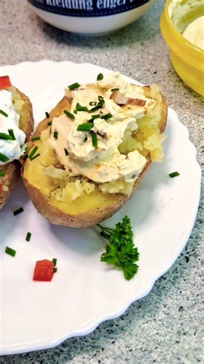 Ofenkaroffel, Rezept hier beim kleinen Pfeil