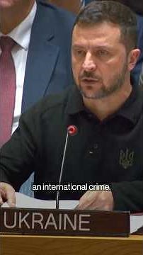 Ukraine's Zelenskiy Tells UN Russia Must Be 'Forced Into Peace'