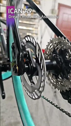 A9 road bike assembly with character painting 14: Brake Adjustment.#icancycling
