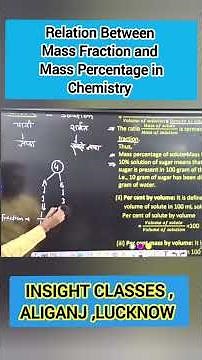 Relation between Mass Fraction and Mass Percentage😱 || Solution | ncert chemistry #neet #ytshorts