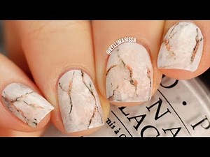 BEGINNER Marble Nail Art Design DIY (using household tools!) || KELLI MARISSA