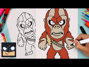 How To Draw Scar King | Godzilla X Kong - Videos For Kids