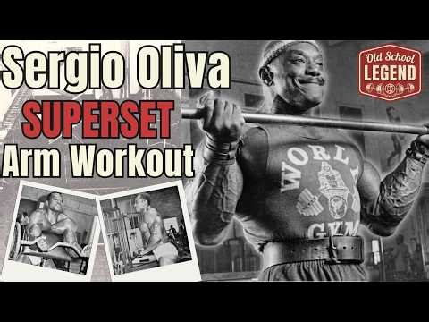 Sergio Oliva's Superset Arm Routine: 21-Inch Arms #SergioOliva #TheMyth #BodybuildingHistory