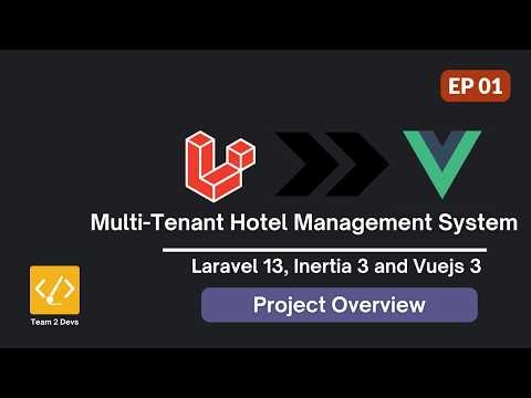 Multi Tenancy in Laravel 13 with Vue starter kit | Hotel Management System full Project