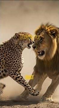 “Who Wins? Lion vs Cheetah Epic Battle!”
