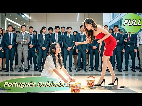 [Dublado PT]A chefe humilha um funcionário jogando miojo, sem saber que é esposa do CEO!
