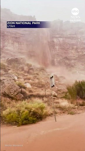 Floods hit Zion National Park in Utah