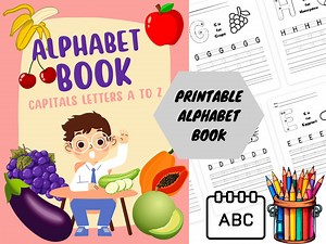 Printable Tracing Alphabet (capitals Letters A to Z) for Preschools Kids - Etsy