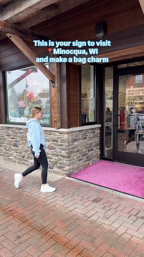 This is your sign to come visit Minocqua, WI and stop in the see us at a Diamond in the North to make a bag charm!! We can make all sorts of custom pieces: •bag charms •keychains •necklaces •bracelets •shoe charms •bikini charms •anything you need! Let’s make it!! #adiamondinthenorth #wisconsin #trendy | A Diamond in the North LLC