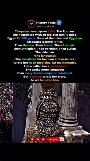 Cleopatra Was a Genius Not a Seductress