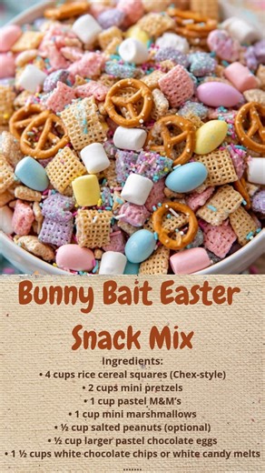 Bunny Bait Easter Snack Mix | Cakecrafted Recipes