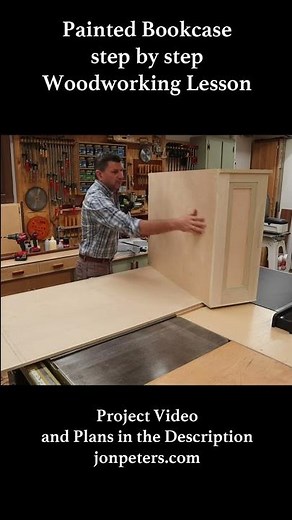 Painted Bookcase - an Introduction to Woodworking Project by Jon Peters