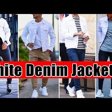 White Denim Jackets Outfit Ideas For Men || Men Fashion || by Look Stylish