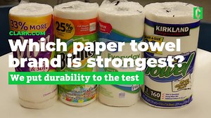 There's nothing more frustrating than trying to clean a spill with a wimpy paper towel. Team Clark puts 4 popular paper towel brands to the test to see which one is the strongest. And the winner is 🧻🧻🧻 https://clark.com/shopping-retail/best-paper-towel-brand-bounty-costco-viva-walmart/ Did your favorite paper towel brand win? | Clark Howard