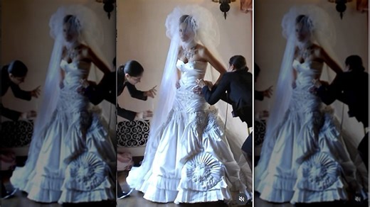 The Trump ladies' wedding dresses are just as over-the-top as you'd expect