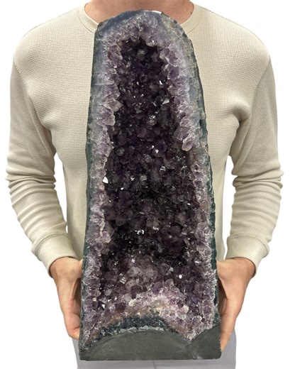 Natural Purple Amethyst Cathedral 36.05 Lbs | Standing Geode Cave Color Crystal 18” W/ Base | Home Office Décor - Etsy