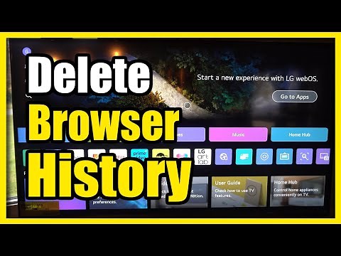 How to Delete All Internet Browser History on your LG TV (Easy Tutorial)